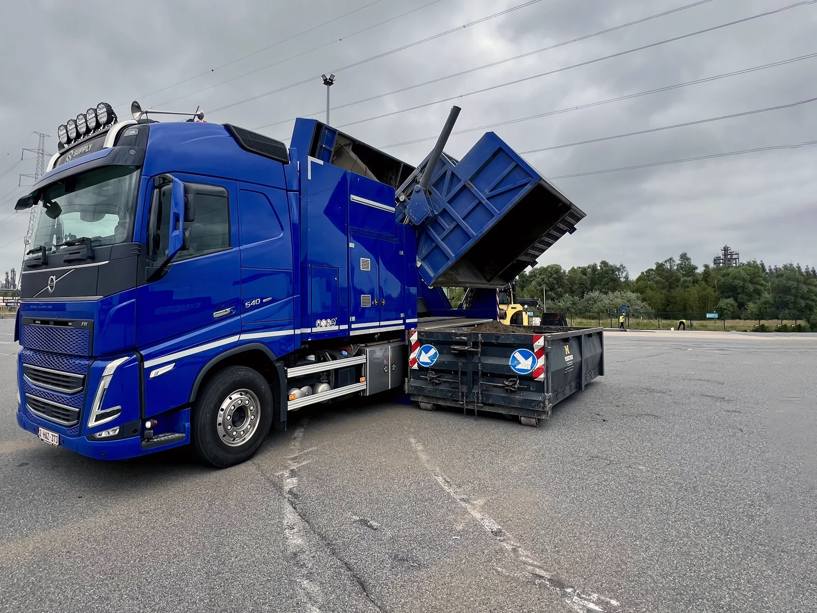Moderne grondzuigwagen van Supply Grondzuigtechnieken
