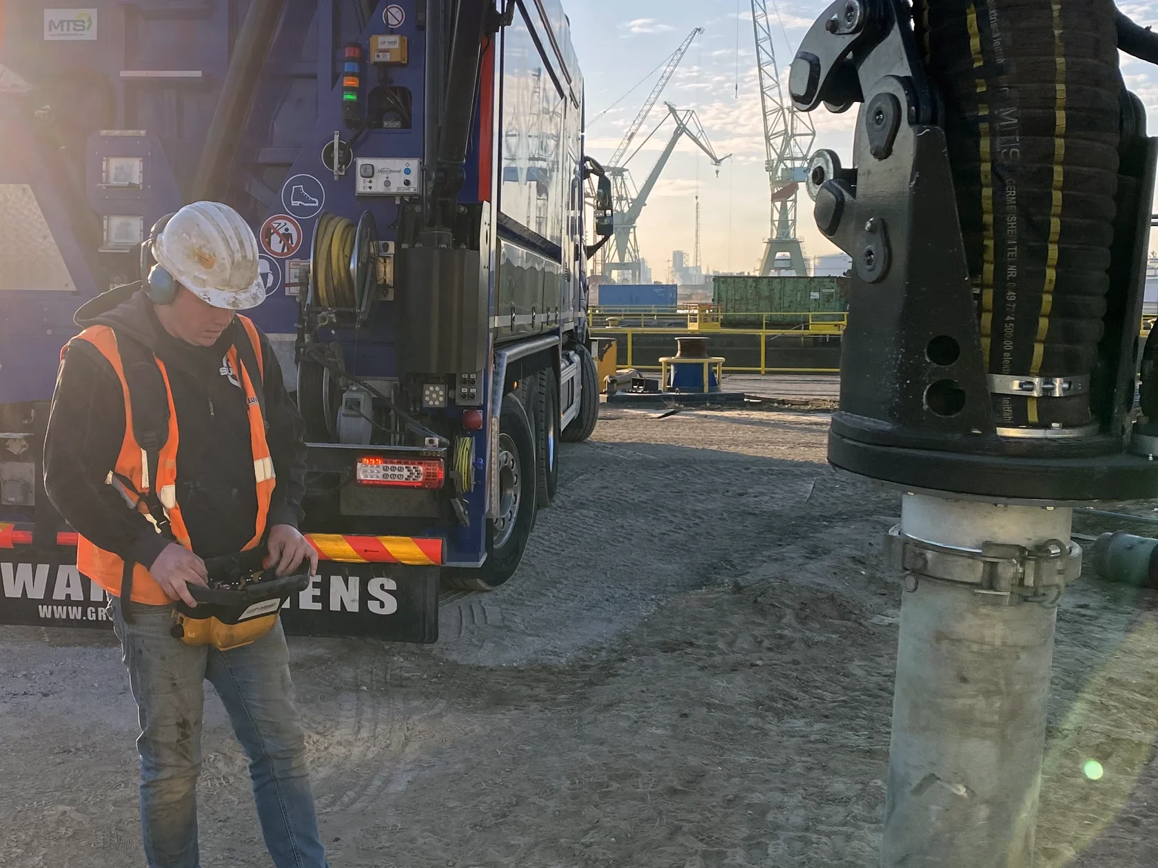 Moderne grondzuigwagen van Supply Grondzuigtechnieken